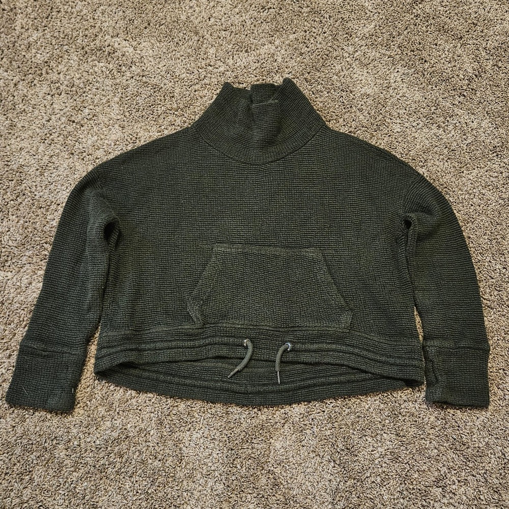Sweaty‎ Betty Restful Boucle Sweatshirt Size M Green Gorpcore Athleisure Lounge